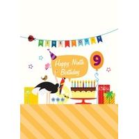 Parrot 9 | Birthday card