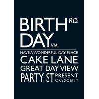 Party St | Birthday Card