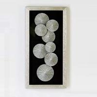 Paradiso Wood And Glass Wall Art In Silver And Black
