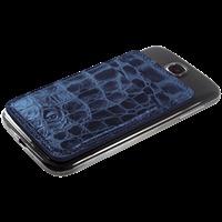 patrona magnetic samsung s3s4 wallet in crocodile fly catcher blue