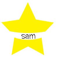 Party Name Stickers Star