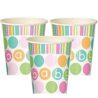 Pastel Baby Shower Paper Party Cups