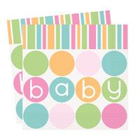 Pastel Baby Shower Party Napkins