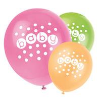 Pastel Baby Shower Latex Balloons