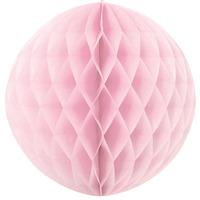 pale pink honeycomb paper ball