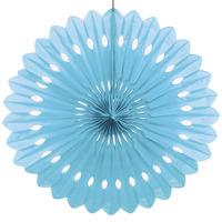 Pale Blue Decorative Paper Fan