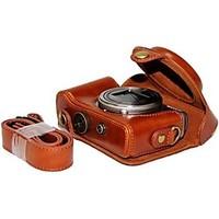 Pajiatu PU Leather Oil Skin Camera Protective Case Bag Cover for Sony DSC-HX50V HX60 HX50 HX30 HX10 LCJ-HN