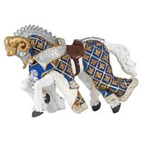 papo horse of knight ram blue