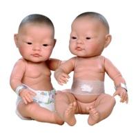 Paola Reina Anatomically Correct 17 Asian Girl Doll with Nappy