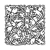 Party of Life Invitation, 1986 by Keith Haring