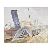 paddle steamers bristol quay by eric ravilious
