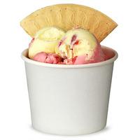paper ice cream tubs white 12oz 340ml sleeve of 50