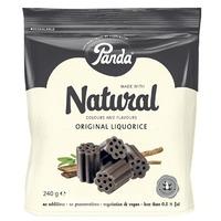 panda all natural soft liquorice 240g bag white