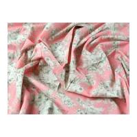 Pastel Floral Print Cotton Poplin Dress Fabric