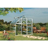 Palram Harmony Silver Polycarbonate Panel Aluminium Frame Apex Greenhouse - 6 x 8 ft