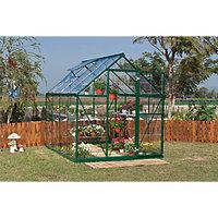 Palram Harmony Green Polycarbonate Panel Aluminium Frame Apex Greenhouse 6 x 8 ft