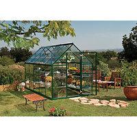 Palram Harmony Green Polycarbonate Panel Aluminium Frame Apex Greenhouse 6 x 10 ft