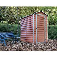 palram skylight amber shed 4x6