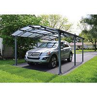 Palram Arcadia Polycarbonate Freestanding Carport Grey - 3620 x 5020 mm