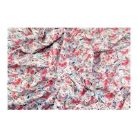 Parasol Print Cotton Lawn Dress Fabric Raspberry