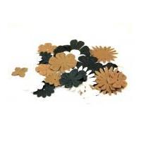 paper flower craft shapes neutrals