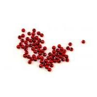 Papercellar Round Metallic Beads Red