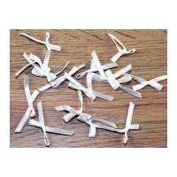 Papercellar Mini Satin Ribbon Bows White