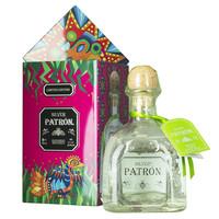 Patron Silver Blanco Tequila 70cl with Bottle Uplighter