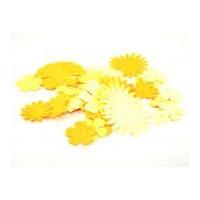 Paper Flower Craft Shapes Yellow