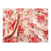 Patterned Yoryu Georgette Dress Fabric Pink