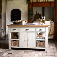 Pacific Painted Kitchen Island