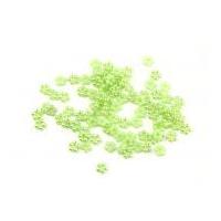 Papercellar Matte & Shiny Beaded Flowers Pale Green