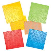 pattern rubbing plates pack of 4