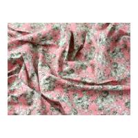 Pastel Floral Print Cotton Poplin Dress Fabric