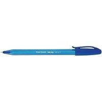 Paper Mate InkJoy 100 Fine Ball Point Pen 1.0mm Tip Width 0.7mm Line Width (Blue) Ref 1920317 Pack of 5 Pens