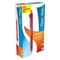 paper mate inkjoy 300 red ballpoint pen pack of 12 pens