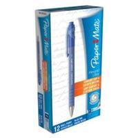 Paper Mate FlexGrip Retractable (Ball) Ballpoint Pen Fine 0.8mm Tip 0.3mm Line (Pack of 12 Pens)