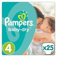 pampers baby dry size 4 maxi carry pack 25 nappies