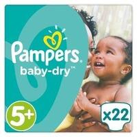 pampers baby dry size 5 junior carry pack 22 nappies