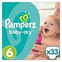 pampers baby dry size 6 essential pack 33 nappies