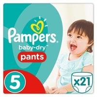 Pampers Baby-Dry Pants Size 5 Carry Pack 21 Nappies