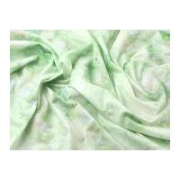 Pastel Digital Print Cotton Poplin Dress Fabric Green