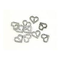 Papercellar Diamante Effect Heart Buckles Silver