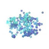 papercellar flower shape sequins blue