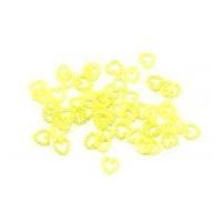 papercellar matte shiny beaded hearts lemon yellow