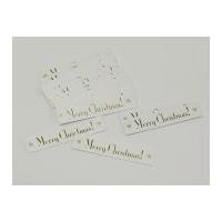 papercellar merry christmas card toppers white gold
