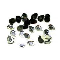 Papercellar Teardrop Shape Gems Silver Clear