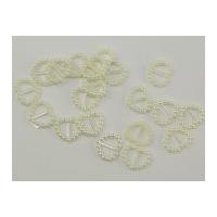 Papercellar Beaded Heart Buckles Ivory Cream