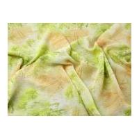 Patterned Yoryu Georgette Dress Fabric Green