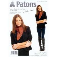 Patons Learn To Knit Scarf in Shadow Tweed